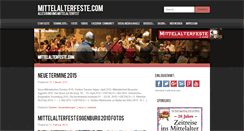 Desktop Screenshot of mittelalterfeste.com